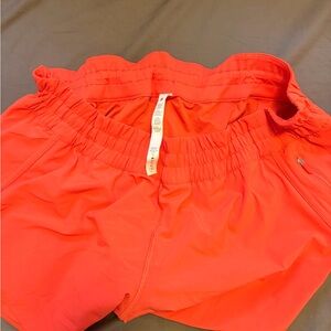 lululemon athletica Red/Orange Athletic Shorts